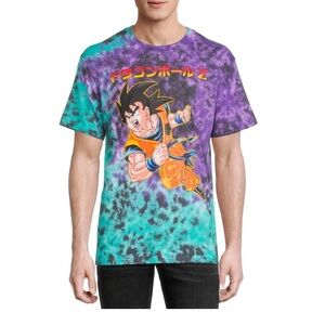 The Mountain Purple and Blue Tie-Dye Short Sleeve Tee